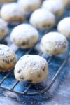 Shortbread cookies rolled up in perfect bite-size, vegan treats