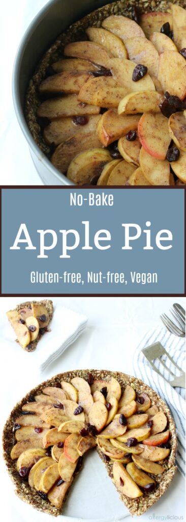 Take summer dessert to the next level with this seed-based, simply sweet, no-bake apple pie. Gluten-free & Vegan