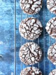Light and pillowy crinkle cookies, dusted with snowy caps of sugar are a wonderful addition to any Holiday table. DF,EF,NF (Gluten free option)