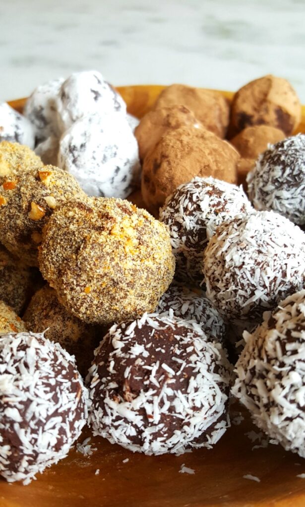 Perfect for any holiday party, Allergy-friendly truffles made in 2 easy steps