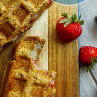 Banana Berry Sammies SunButter and bananas is such a classic combination but when you heat it in the waffle iron with a layer of strawberries in the middle, it's simply the best. If you're looking for an easy, yet decadent, allergy-friendly breakfast, brunch, or binge-watching snack, make this.