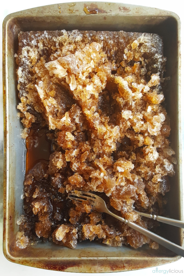 pan of granita