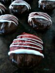 Light & fluffy, red velvet cookies, dipped in dairy-free melted chocolate. Such a delightful and delicious treat.