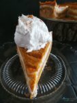 Delicious Vanilla Pumpkin Swirl cheesecake with cookie crust for the next holiday dessert table.