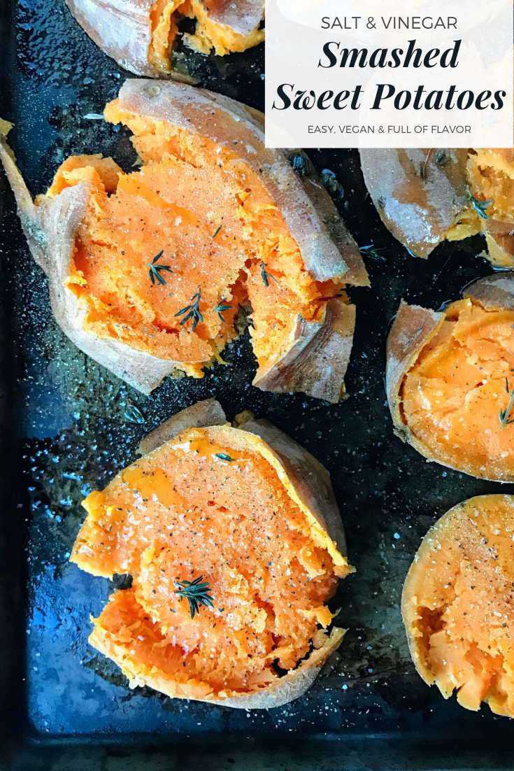 Salt and Vinegar Smashed Sweet Potatoes Easy Recipe Allergylicious