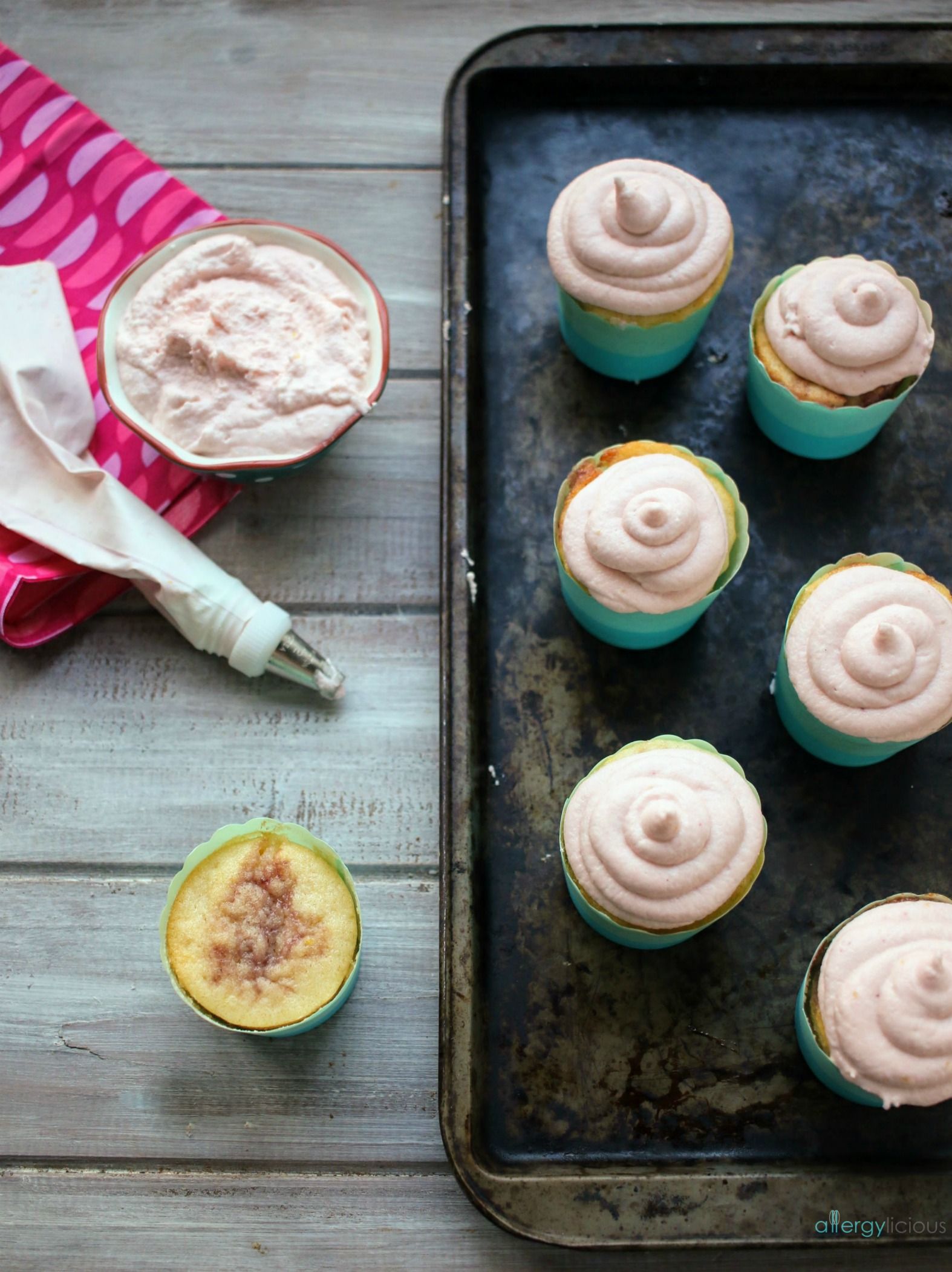 Shout SUMMER with soft & fluffy lemonade cupcakes, infused with rosewater