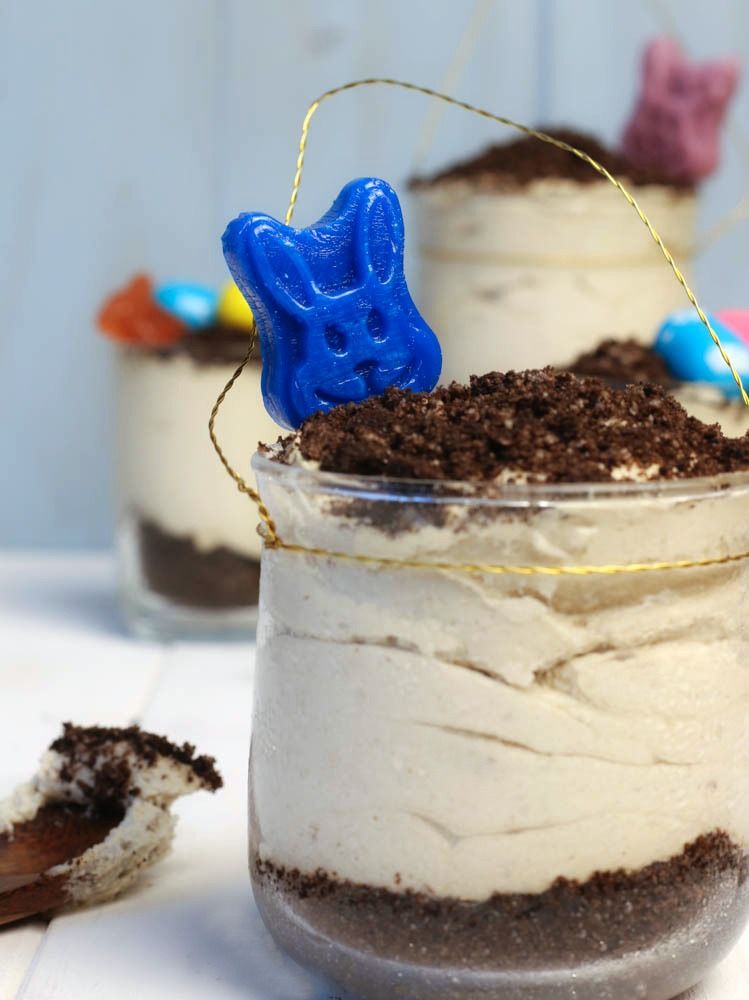 No-Bake, allergy-friendly, SunButter mousse cup. Perfect for the kids this Easter