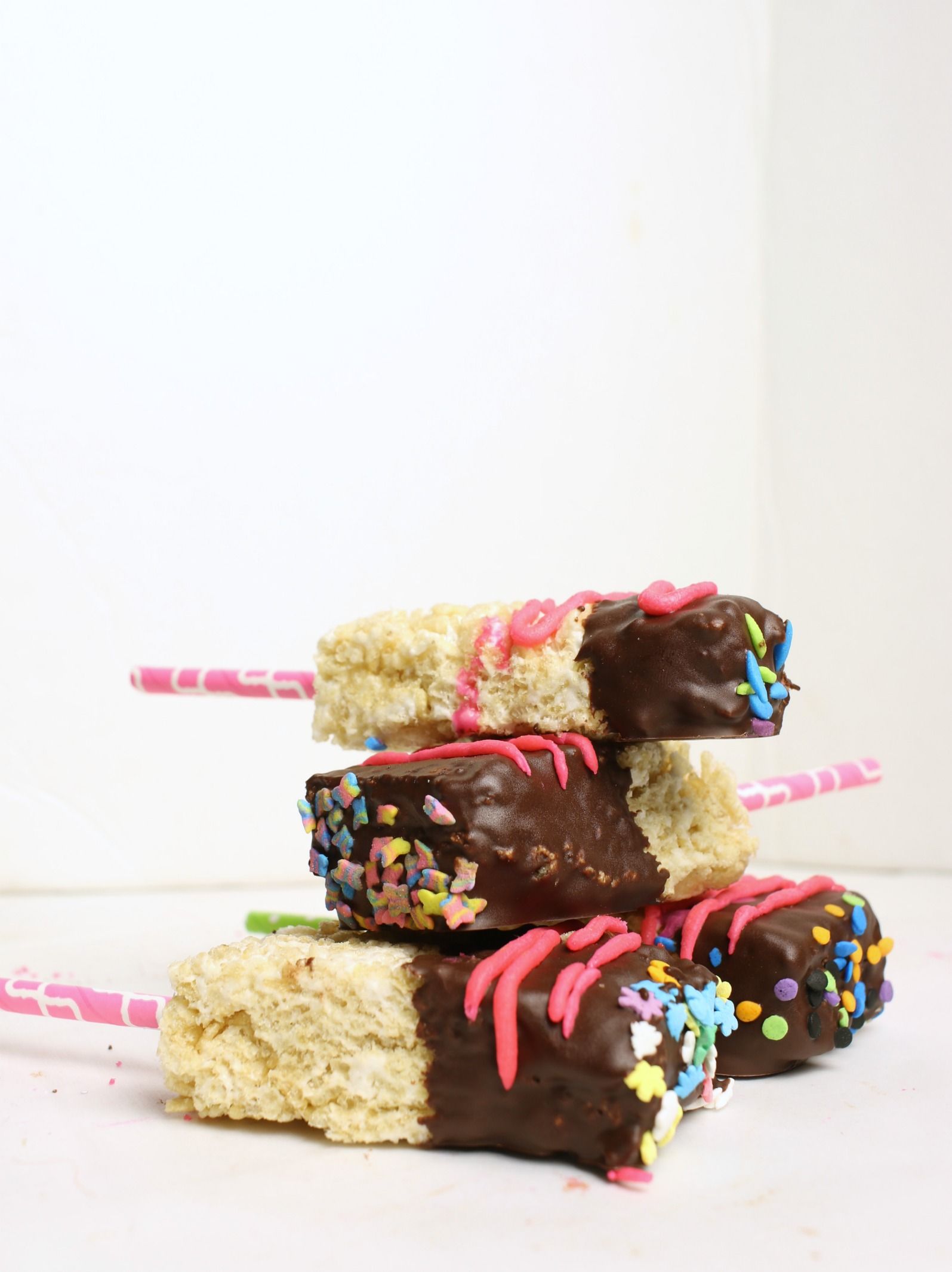 Chocolate Dipped Krispie Treats - Allergylicious