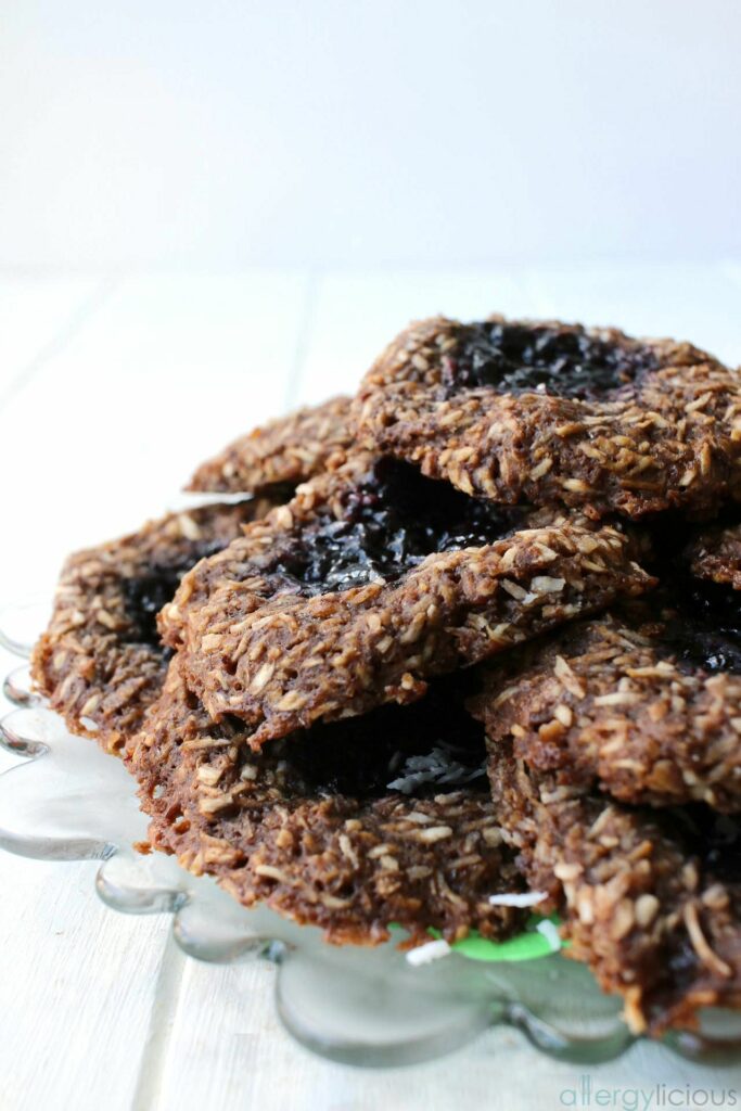 You're going to love these chewy, coconut & chocolate cookies made from a few simple ingredients. Not too sweet but perfect for dessert or breakfast.