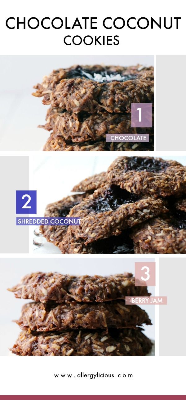 You're going to love these chewy, coconut & chocolate cookies made from a few simple ingredients. Not too sweet but perfect for dessert or breakfast.
