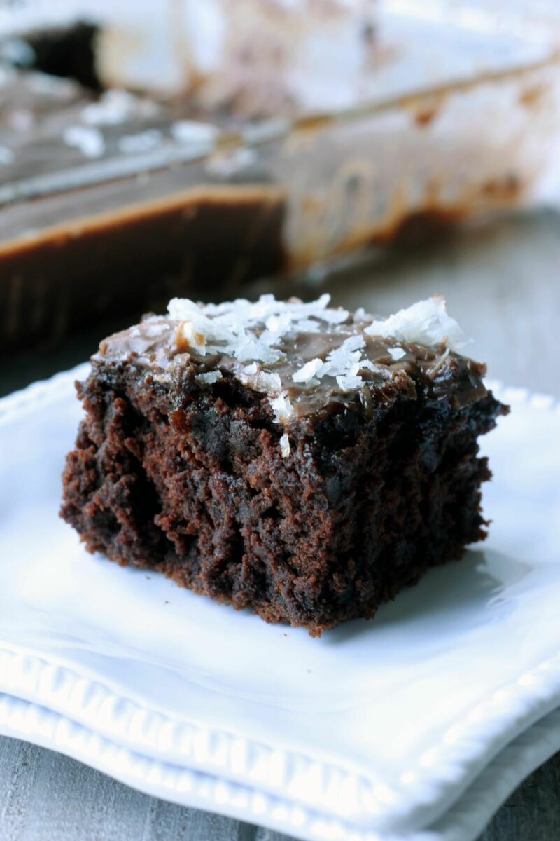 Texas Sheet Cake with Fudge Icing Allergylicious