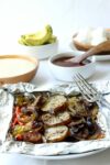 Potato & Veggie Foil Pack Dinner is easy & delicious, seasoned with herbs and grilled to perfection .