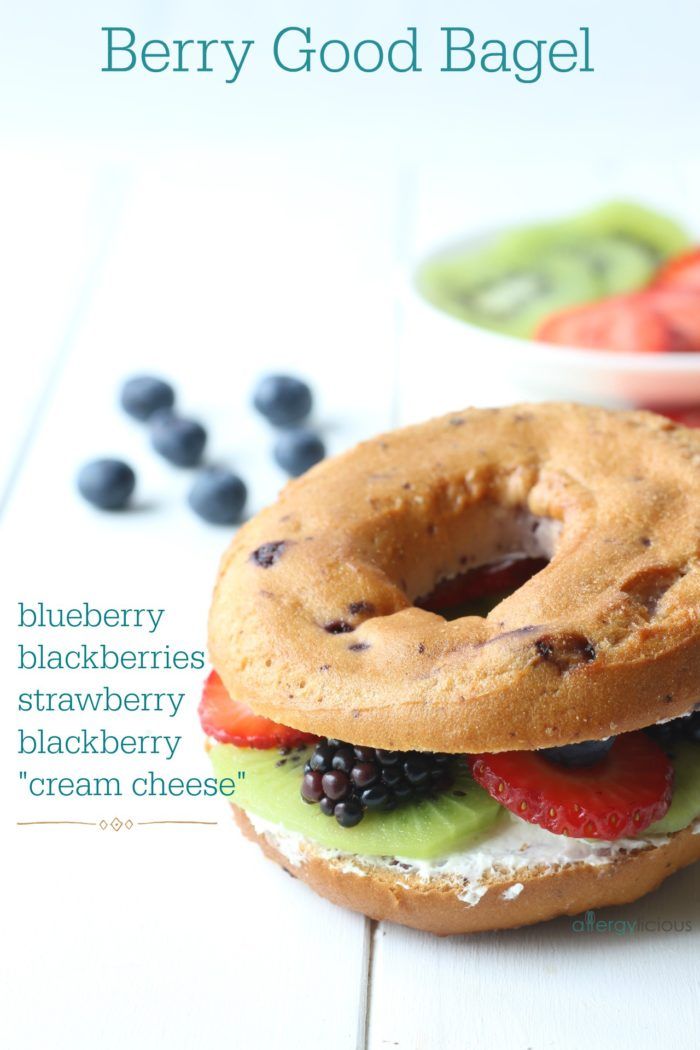 Fresh Fruit Bagel Sandwich (2 ways) Allergylicious