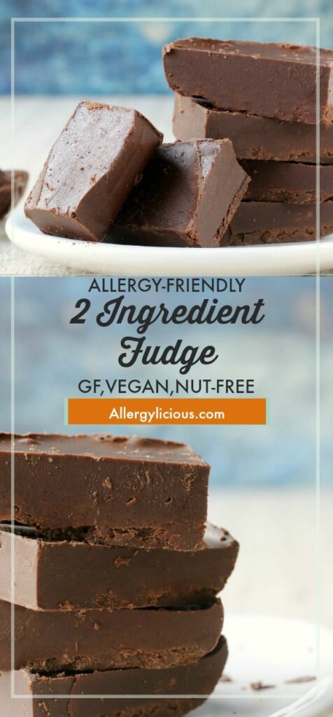 This easy 2 ingredient chocolate fudge is smooth, creamy, and extra chocolatey. All you need is one bowl, 2 ingredients, and a microwave!