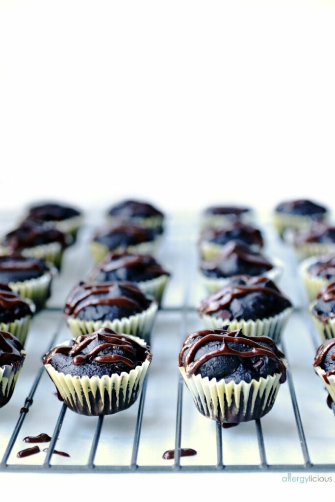 The best vegan and grain-free chocolate cupcake with a sneaky vegetable puree makes these delicious, moist, and nutrient-dense!