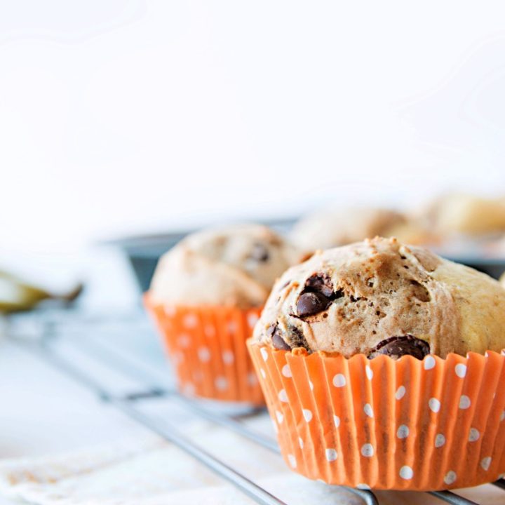 Chocolate Banana Split Muffins from Eat Dairy Free
