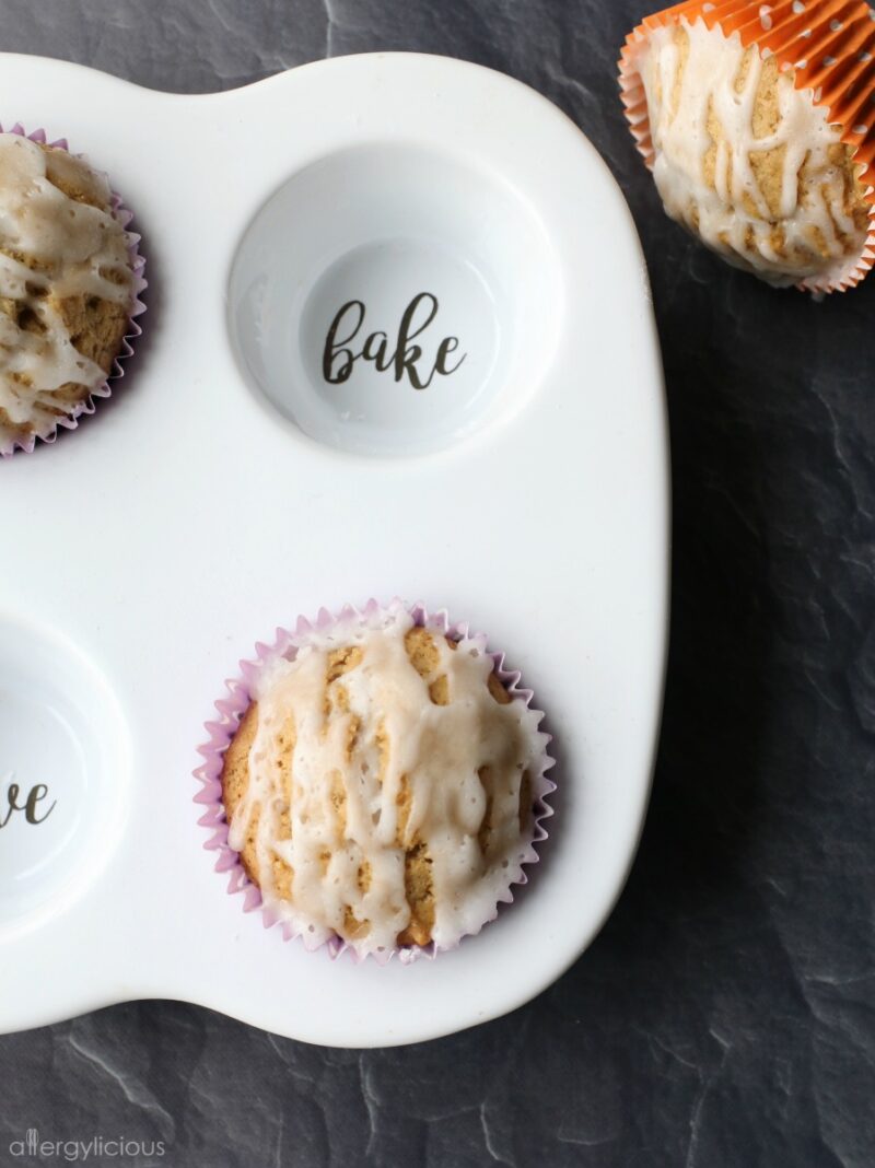 Maple Glazed Donut Muffins vegan + glutenfree Allergylicious