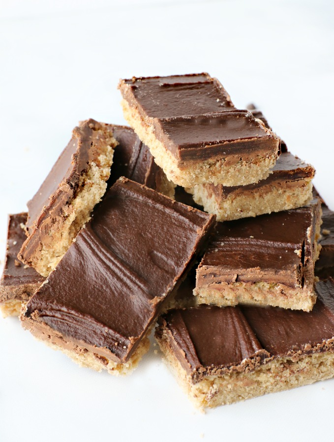 Chocolate SunButter Bars - decadent, easy to make, vegan and gluten free recipe