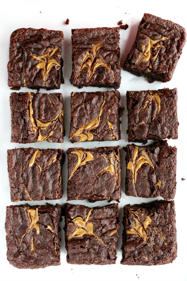 vegan chocolate brownies cut out