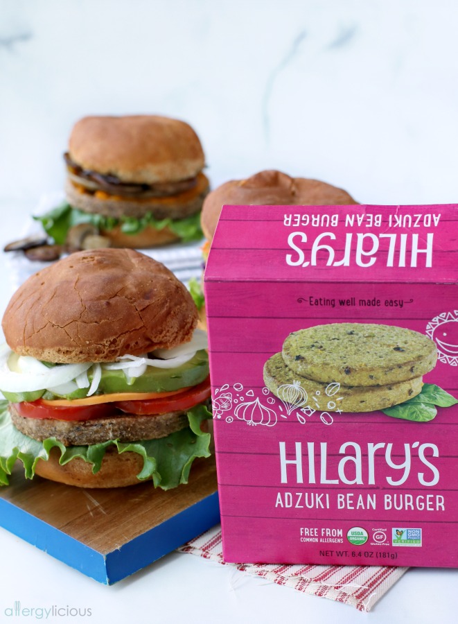 Hilary's grillable veggie burger 