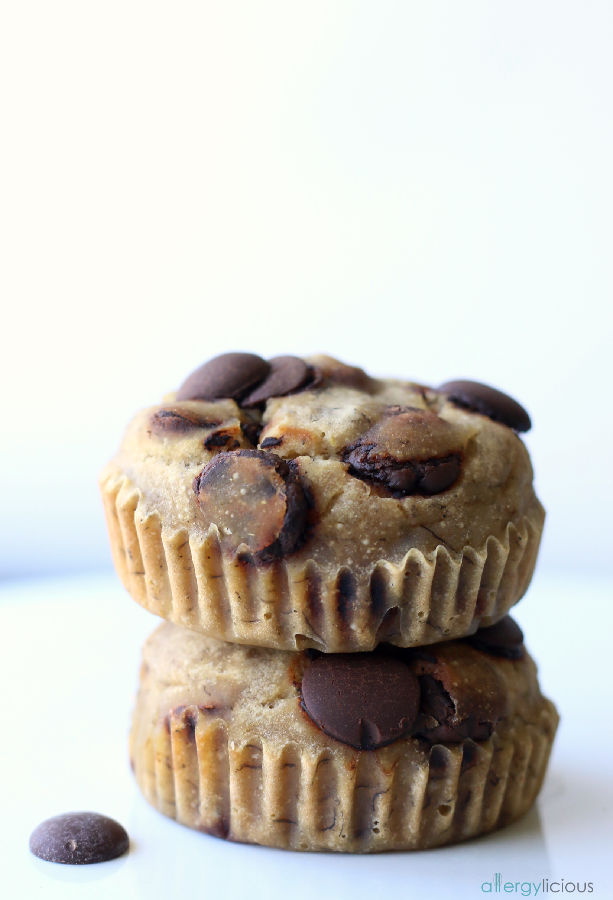 Vegan Chocolate Chip Pancake Muffins