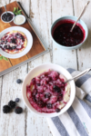 Delicious bowl of Berry Polenta