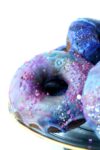 plated galaxy donuts