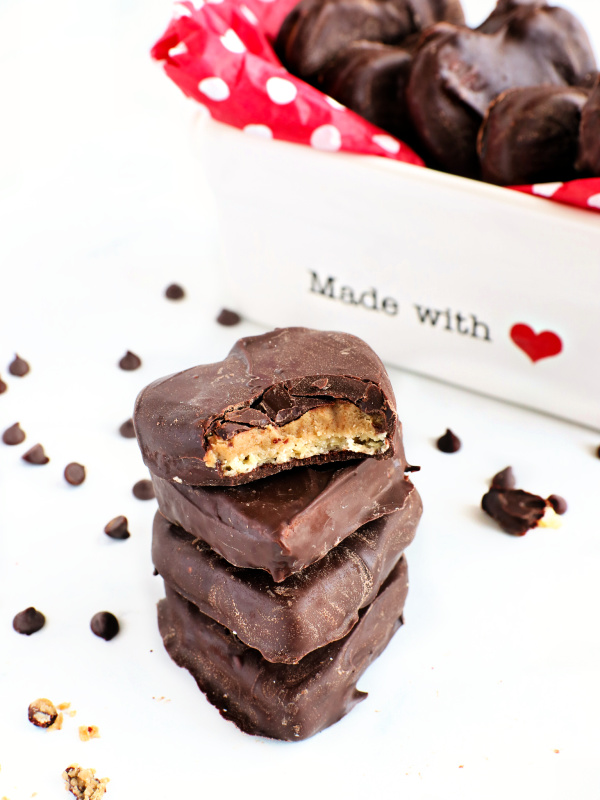 stacked vegan tagalong cookie