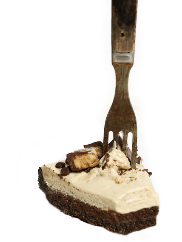 fork in sunbutter mousse pie