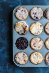 served up blueberry muffins