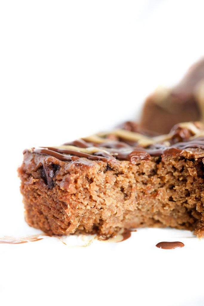 Bitten chickpea blondies