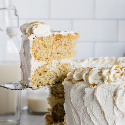 Homemade White Cake - Boston Girl Bakes