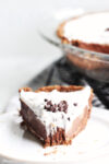 yummy bite of chocolate cream pie