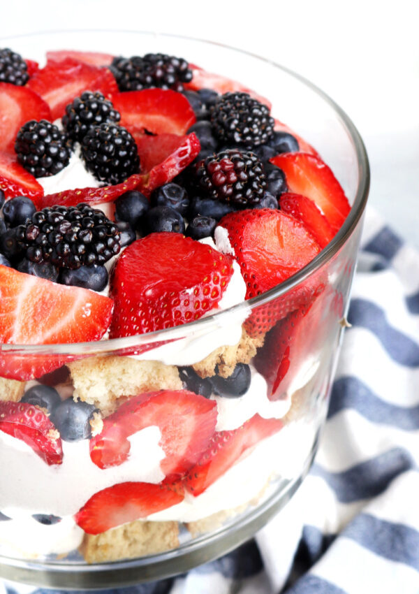 Vegan Berry Trifle (gluten-free)