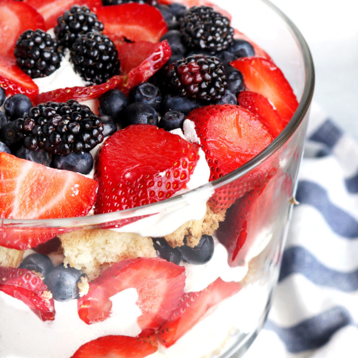 Vegan Berry Trifle (gluten-free)