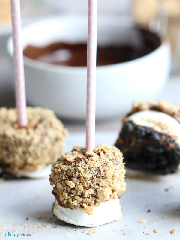  Gluten-free S’Mores Pops. 