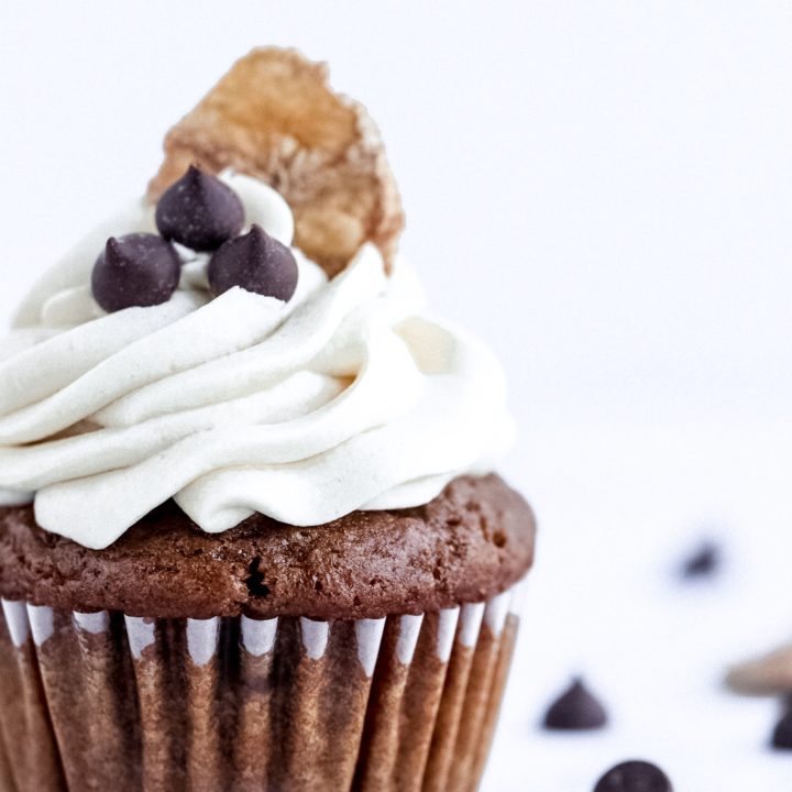 Vegan Gluten Free Banana Coffee Cupcakes 