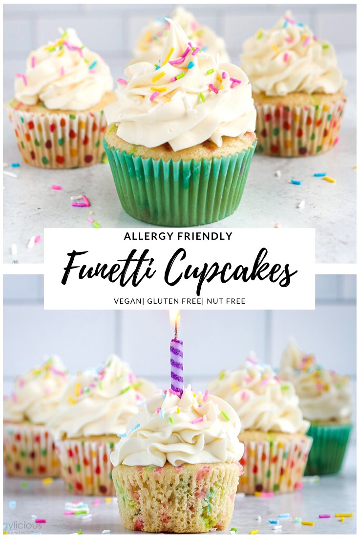 Funfetti Vegan Cupcakes · Allergylicious
