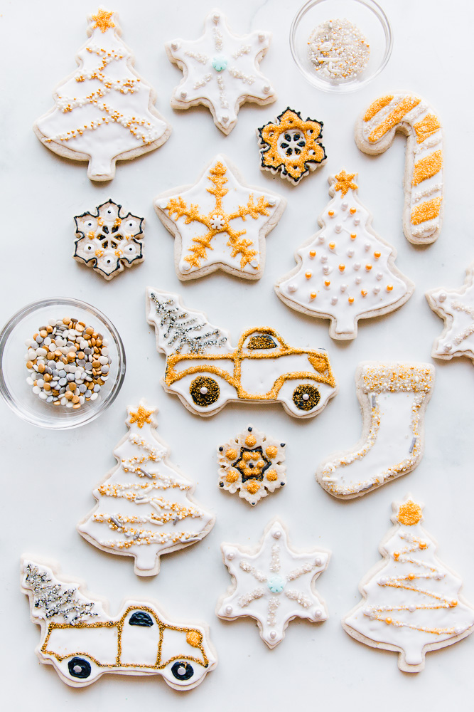 FAUX Sugar Cookies with Fake sugar sprinkles & frosting, Christmas cookies  for