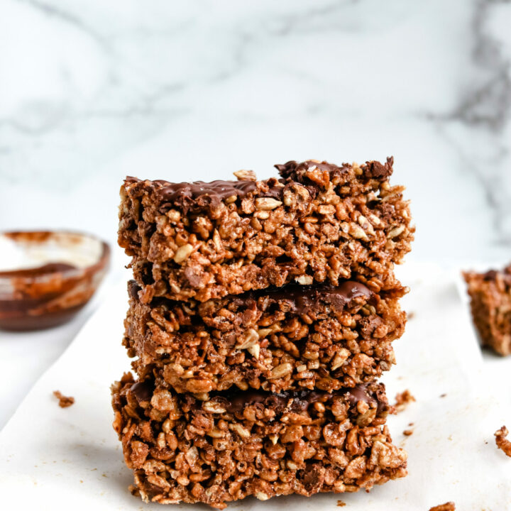 Chocolate Peanut Butter Rice Bars (nut free) - Allergylicious