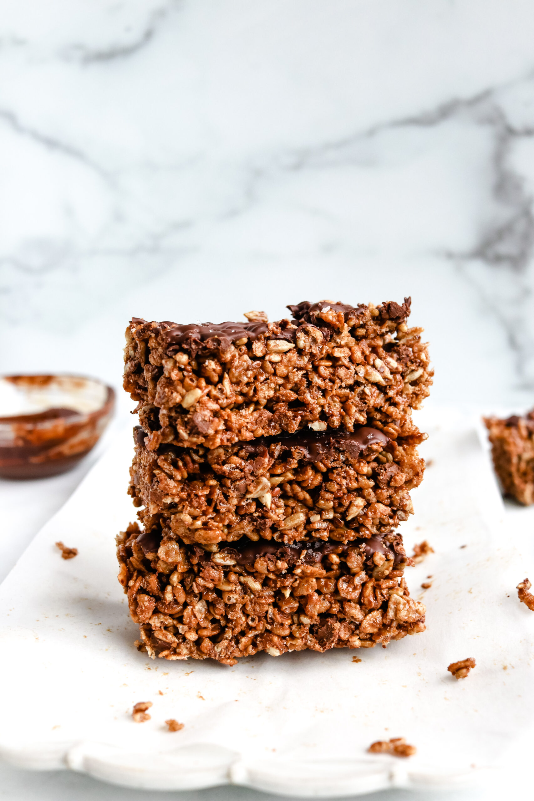 Chocolate Peanut Butter Rice Bars