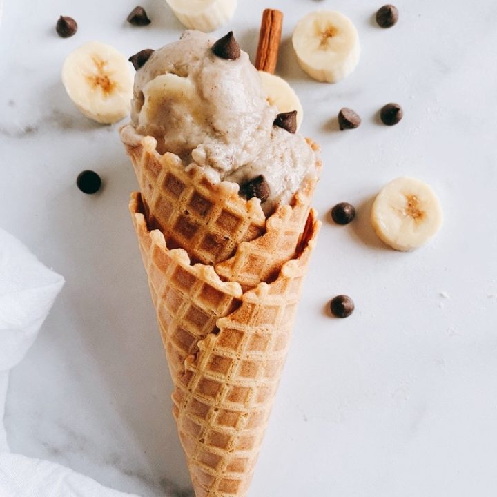 Roasted Banana Ice Cream