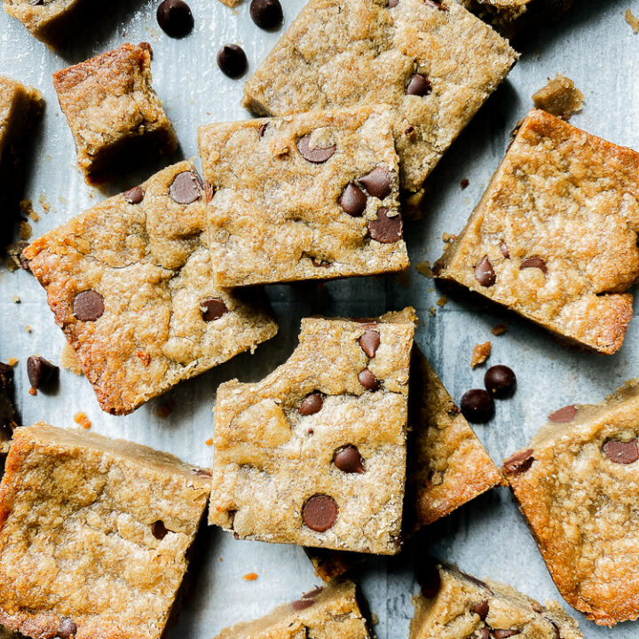 6 Ingredient Vegan SunButter Blondies